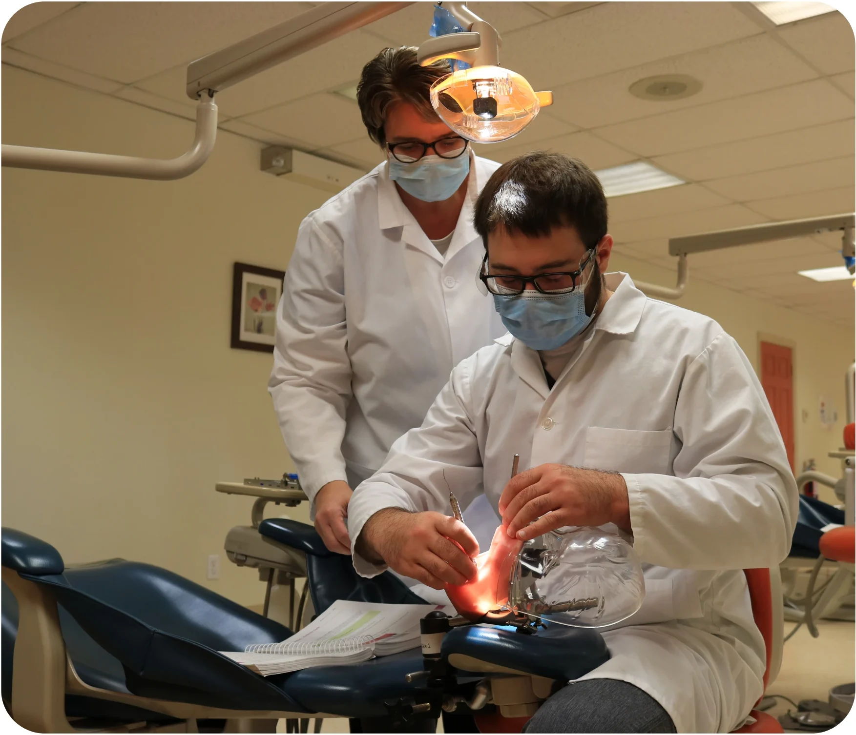Students in the Dental Hygiene Program At Oulton College.