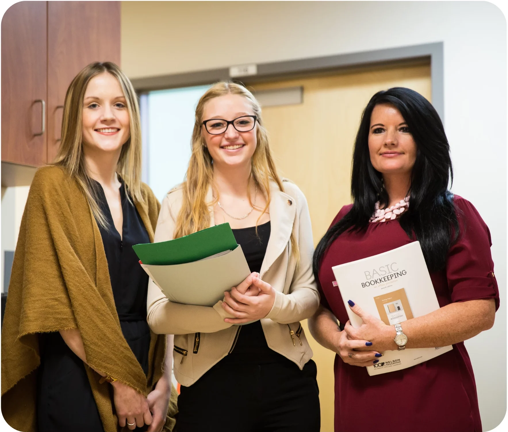 Students in the Medical Office Administration Program At Oulton College.