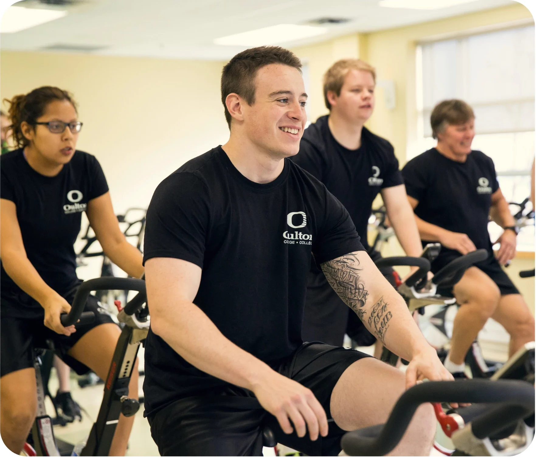 A students in the Policing and Corrections Foundation Program At Oulton College.