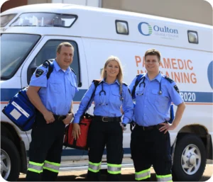 students in the Primary Care Paramedic Program At Oulton College.