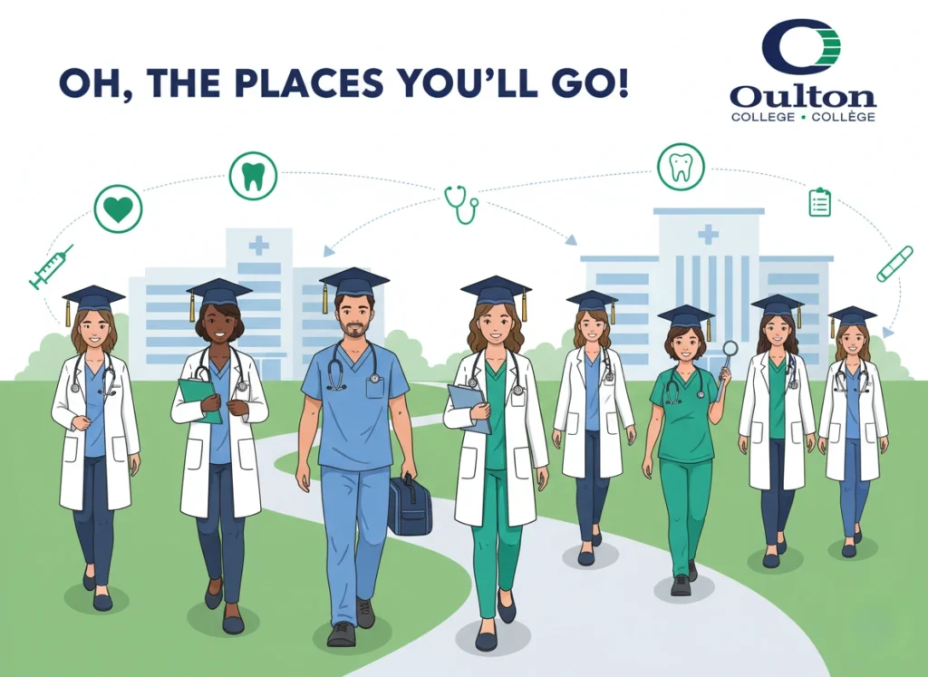 Oulton Colleges Graduating Healthcare Programs Blog. Oh, the places our graduates will go. Health care students are we prepared with Hands on training and career focused learning.