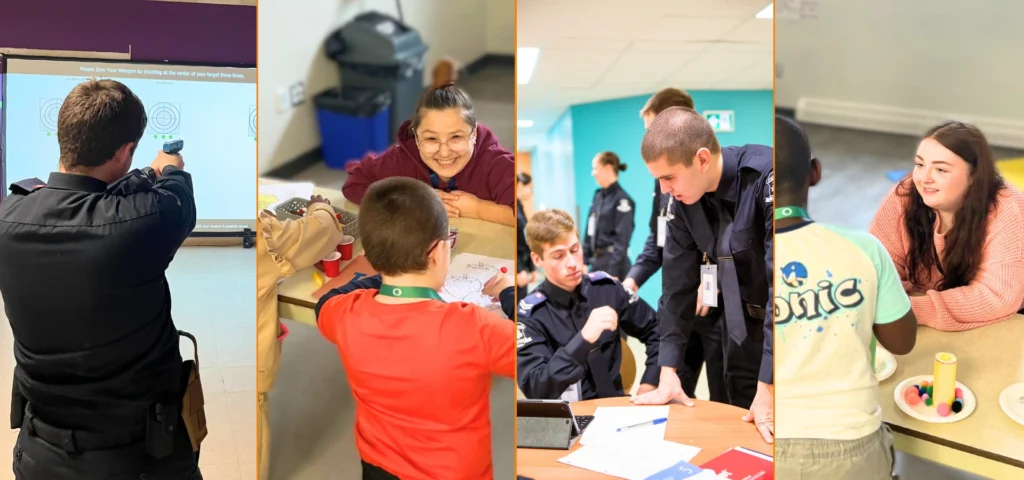 Students during hands-on practical at Oulton college. Introducing New Cohorts for Policing and Education Programs