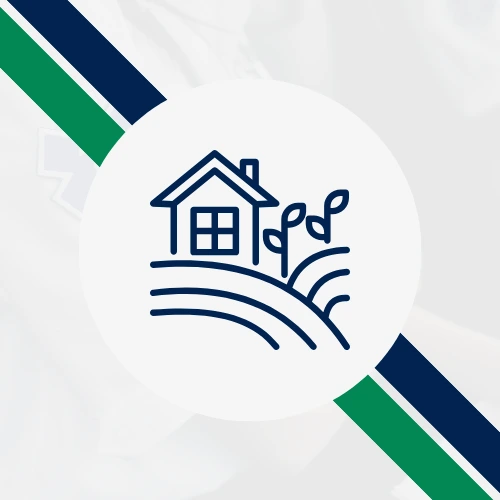 farm/ remote icon in the Oulton College colors to visually show that if you live in rural or remote communities you are welcome to join are welcome to join the program.