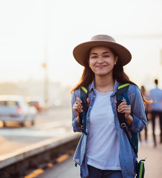 Travel and Hospitality student on her FAM trip, which is part of the TH program cirriculum
